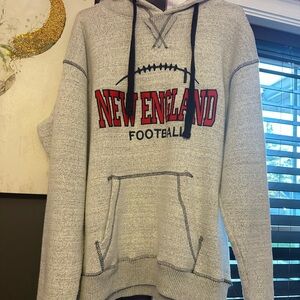 Women’s Gray New England Football Hoodie